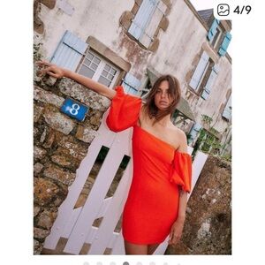 Nwot ribbed Free People Beach Bubbly Mini Dress red spring party boho $98 M